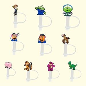 NIP Toy Story 10pc Straw Toppers